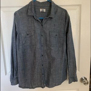 Old navy long sleeve jean shirt